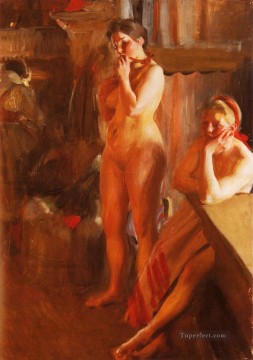 Anders Zorn Painting - Eldsken, el primero en Suecia Anders Zorn